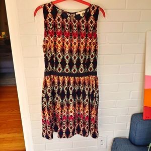 Under Skies Print Dress